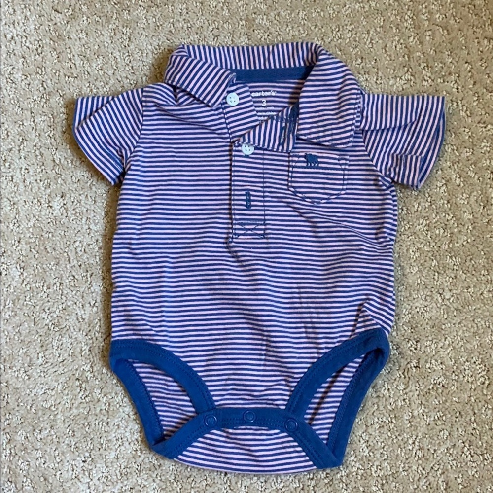 Carter’s Collared onesie set - Picture 4 of 7